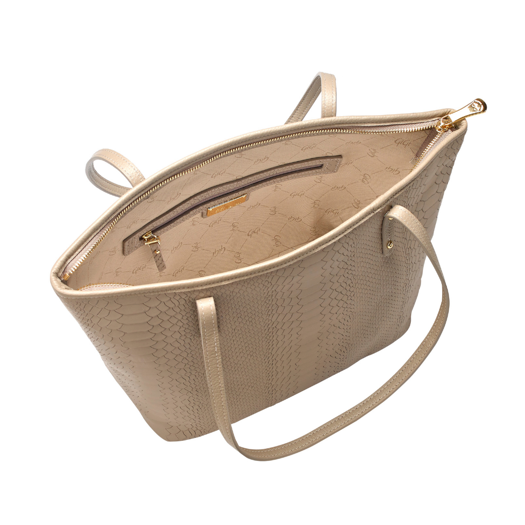 Gigi NY Python Leather Taylor Tote Bag