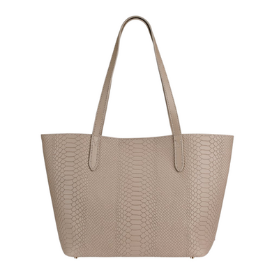 Gigi NY Python Leather Teddie Tote Bag