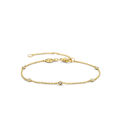 Ti Sento Milano Gold Zirconia By the Yard Bracelet