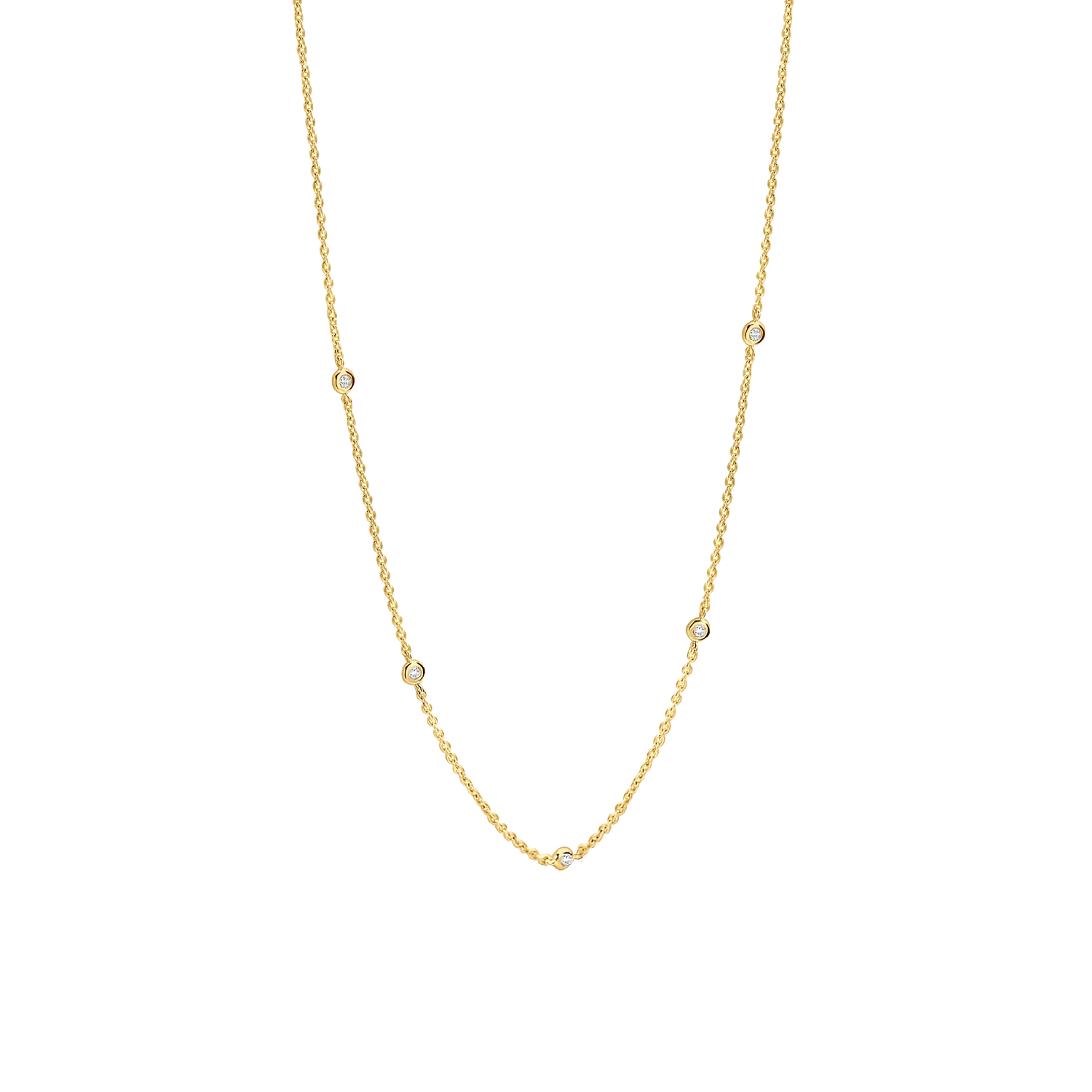 Ti Sento Milano Gold Zirconia By the Yard Necklace