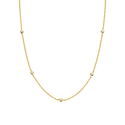Ti Sento Milano Gold Zirconia By the Yard Necklace