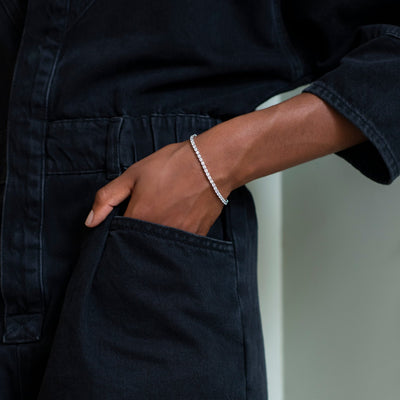Ti Sento Milano White Zirconia Tennis Bracelet