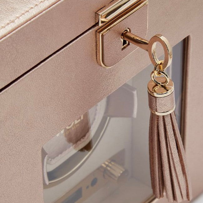 WOLF Palermo Single Winder with Storage in Rose Gold