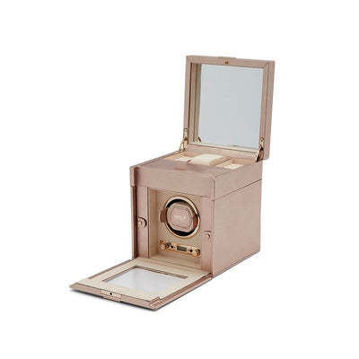 WOLF Palermo Single Winder with Storage in Rose Gold