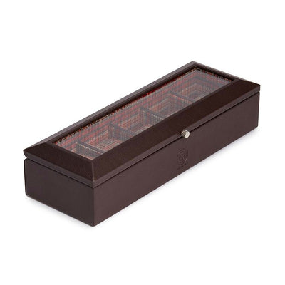 WOLF WM Brown 5 Piece Watch Box in Brown