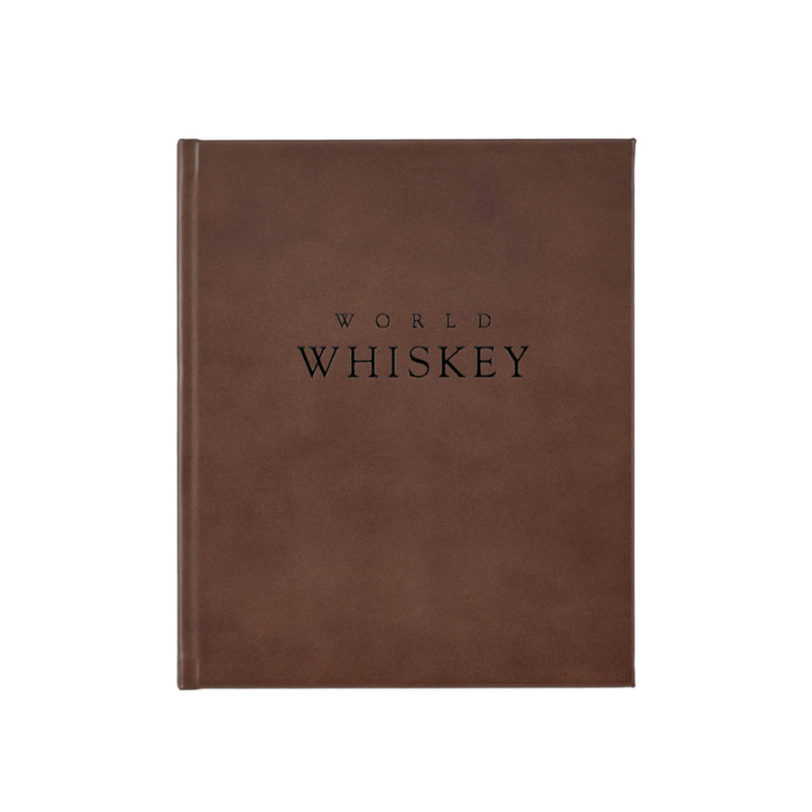 World Whiskey Leather Bound Book