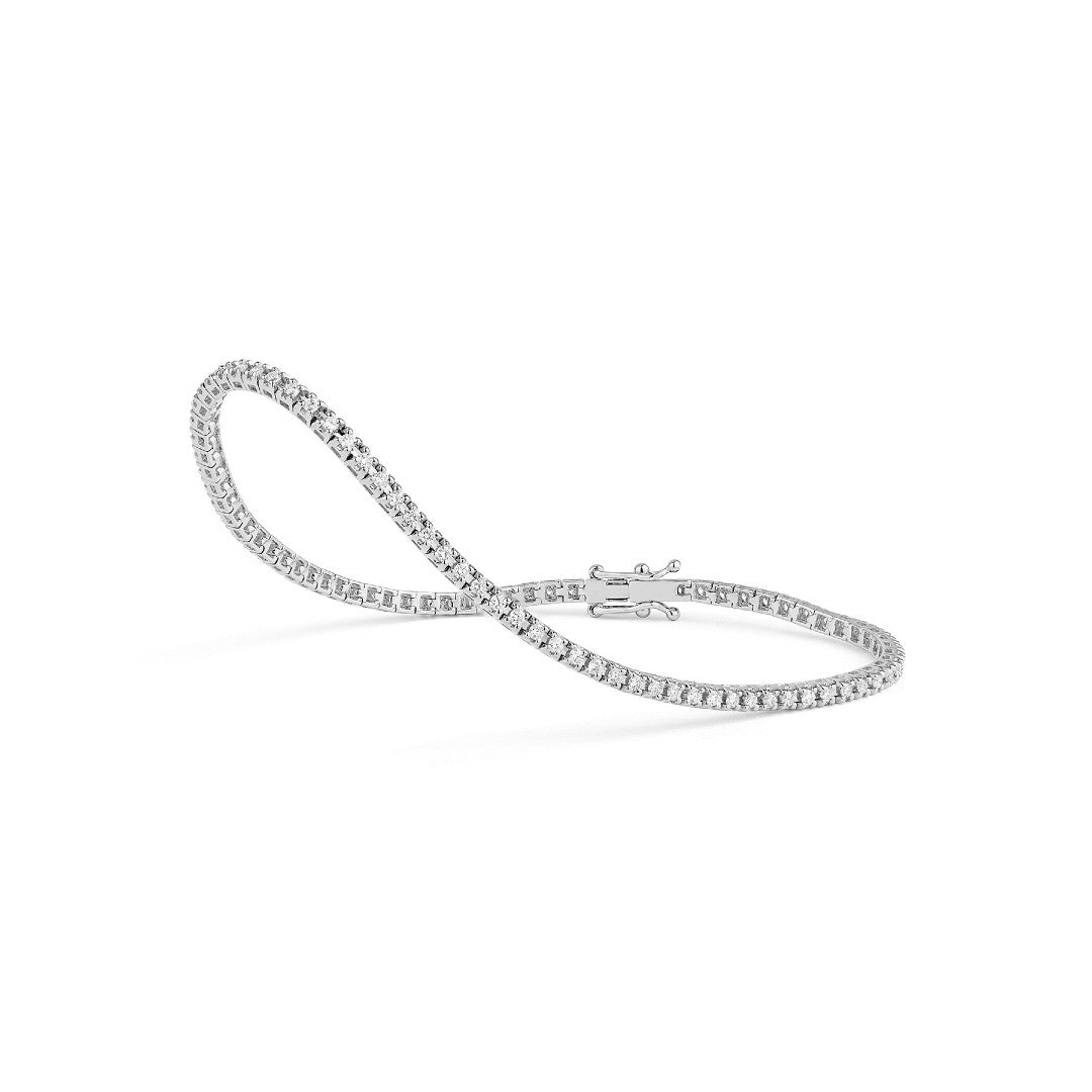 White Gold 1.0ctw Diamond Tennis Bracelet