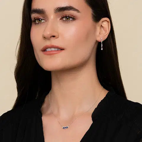 Gabriel & Co. Diamond Linear Drop Earrings