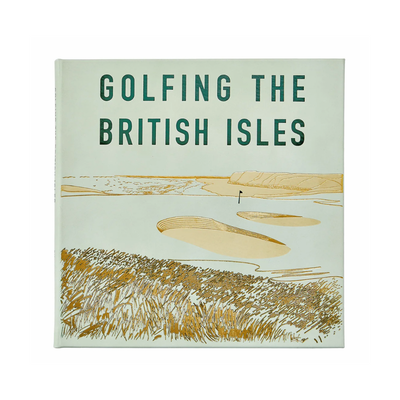 Golfing the British Isles Leather Bound Keepsake Book