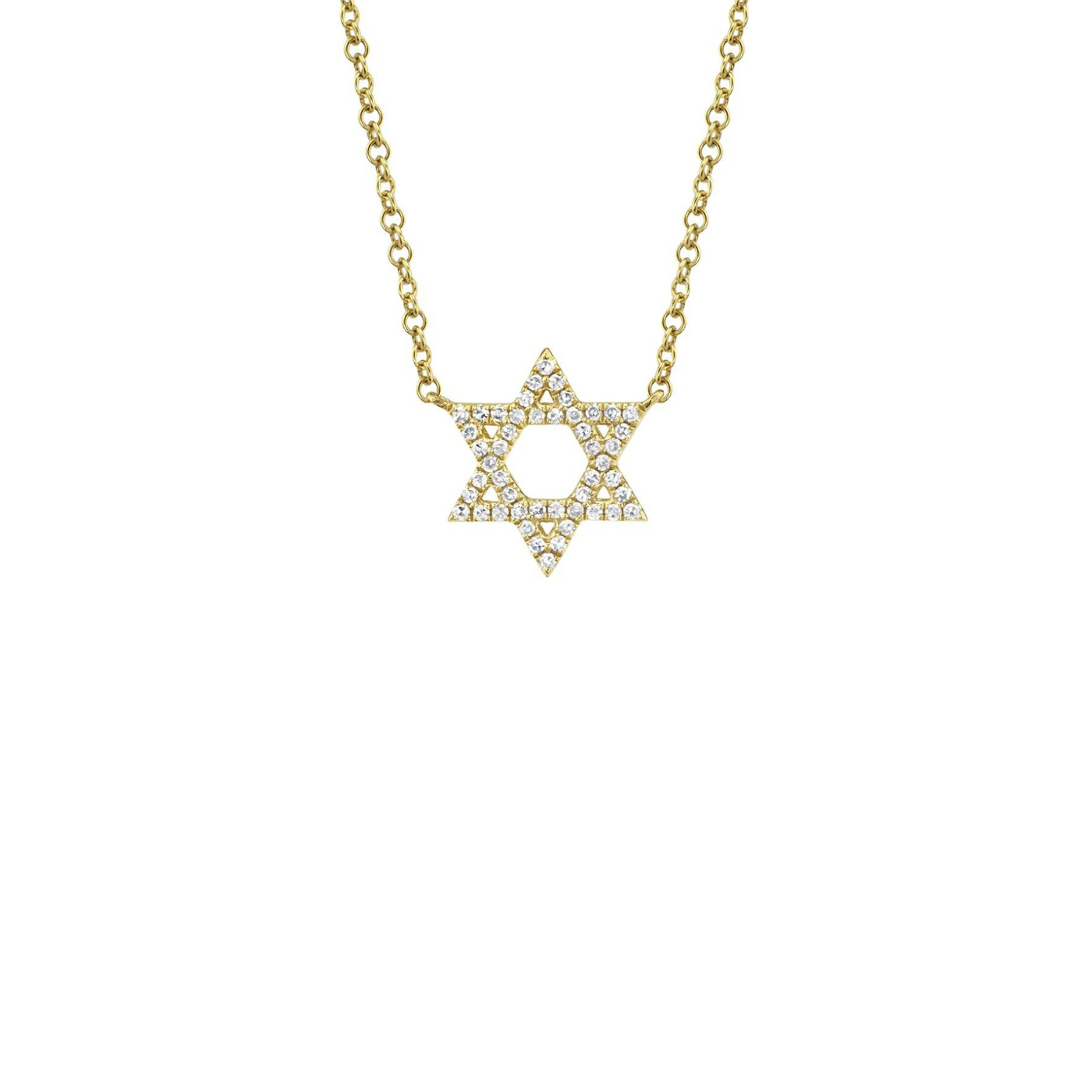 Shy Creation Diamond Star of David Necklace