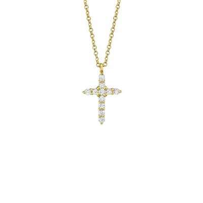 Shy Creation Diamond Cross Necklace