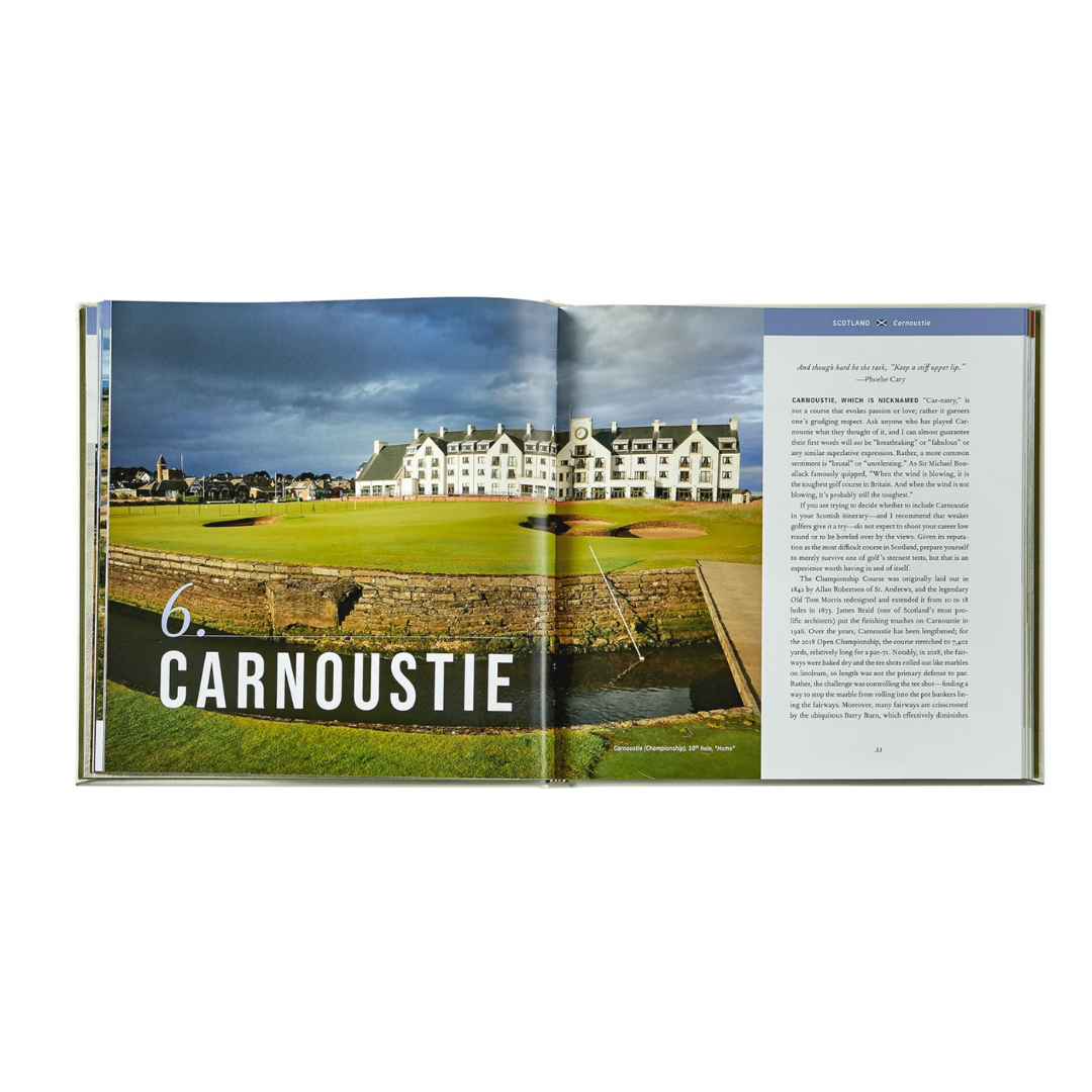 Golfing the British Isles Leather Bound Keepsake Book