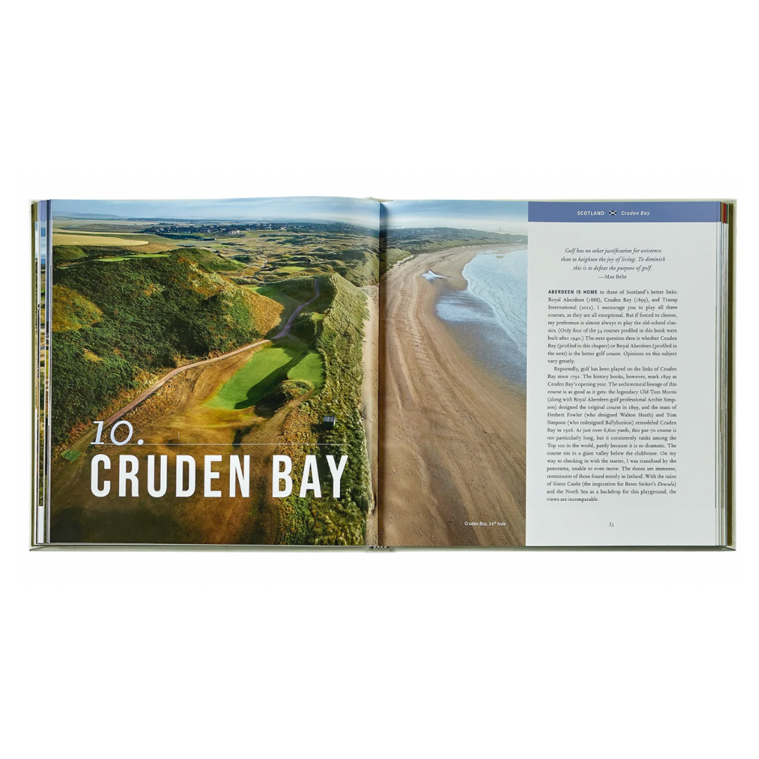 Golfing the British Isles Leather Bound Keepsake Book