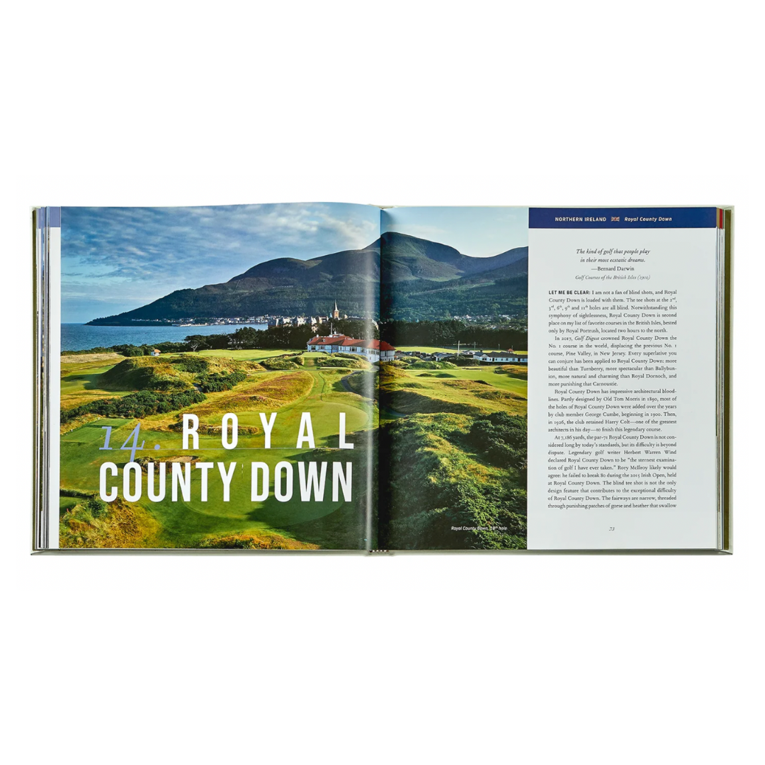 Golfing the British Isles Leather Bound Keepsake Book