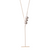 Mizuki Three Pearl Slider Bar Necklace