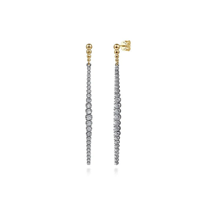 Gabriel & Co. Bujukan Diamond Linear Earrings