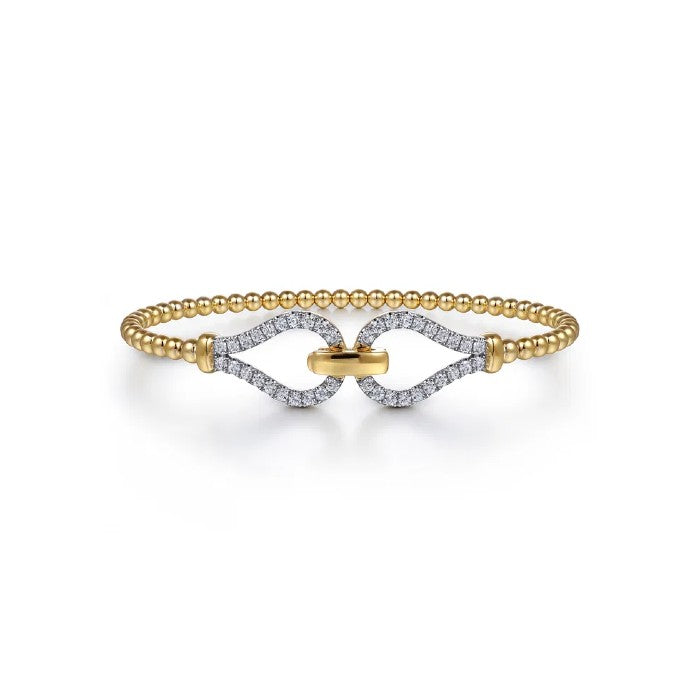 Gabriel & Co. Diamond Latch Bujukan Bangle