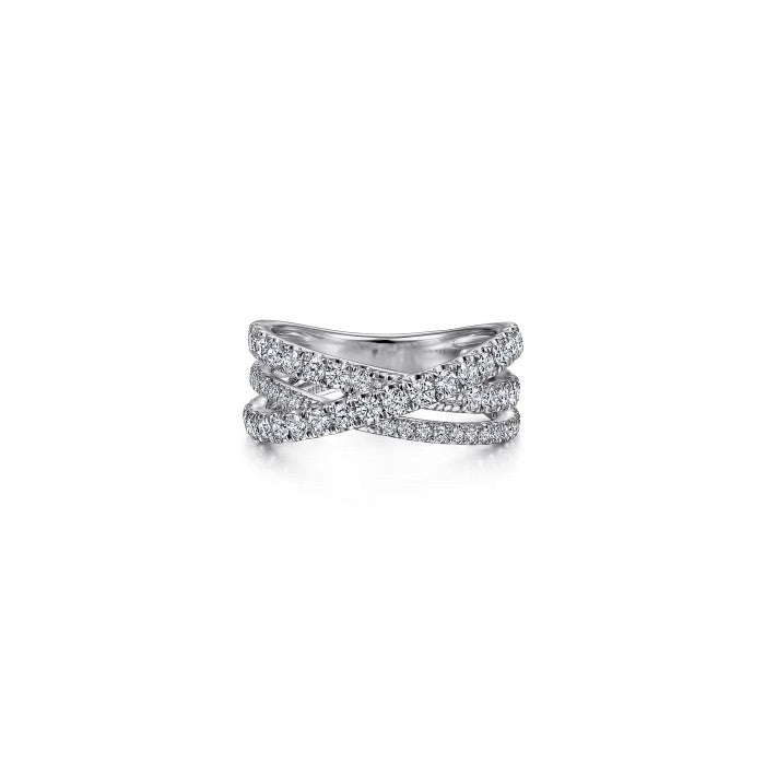 Gabriel & Co. Diamond Criss Cross Ring