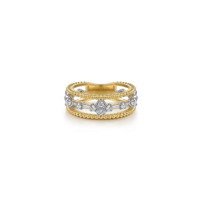 Gabriel & Co. Diamond Bujukan Layered Ring