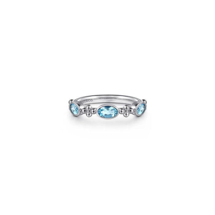 Gabriel & Co. Bujukan Blue Topaz Ring