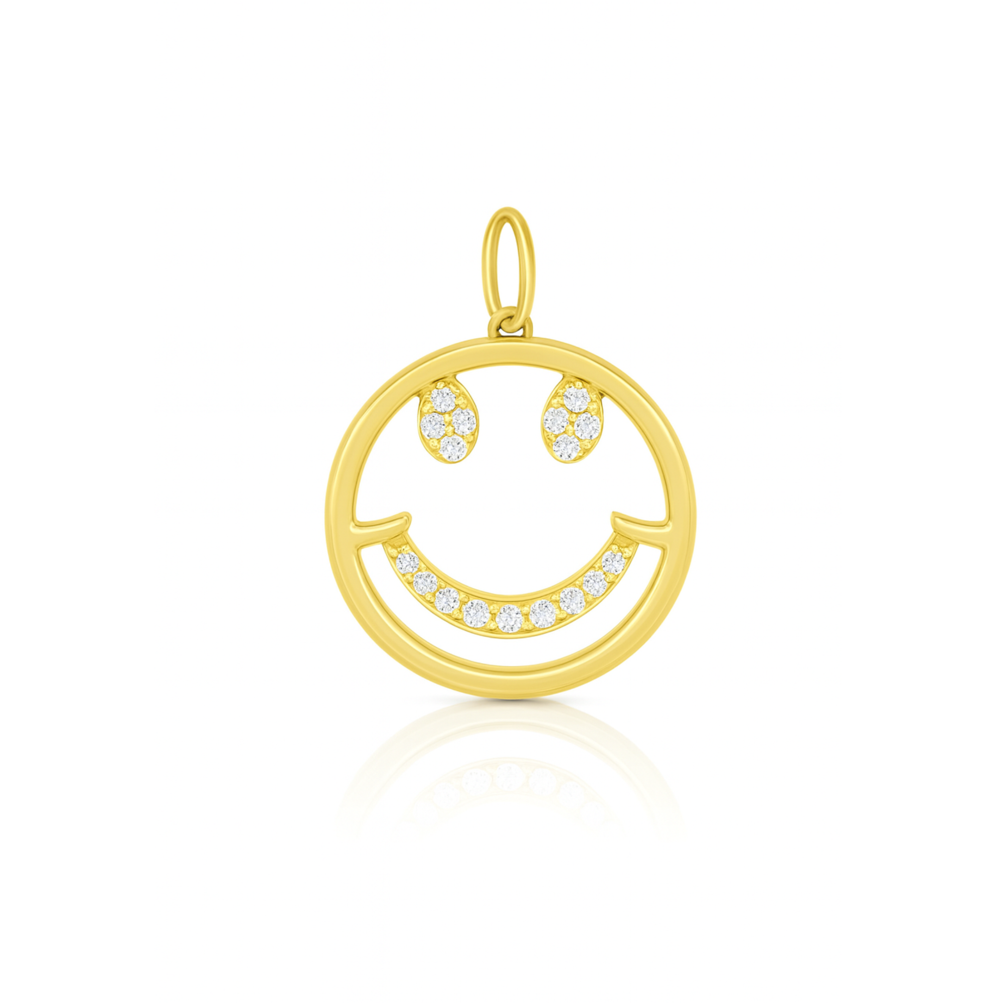 Tara Mikolay Diamond Smiley Face Charm