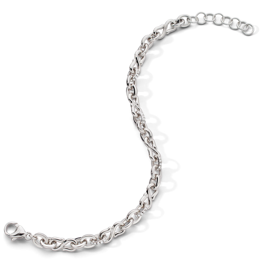 Monica Rich Kosann Pave White Sapphire Infinity Bracelet