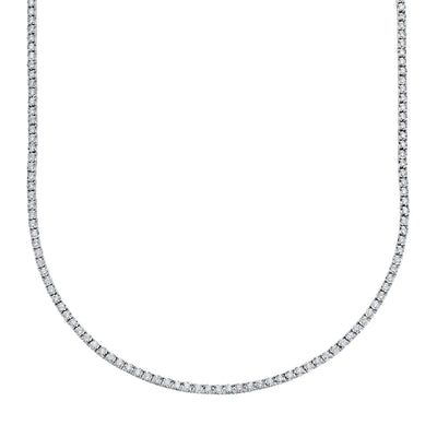 Shy Creation Diamond 3.96ctw Tennis Necklace