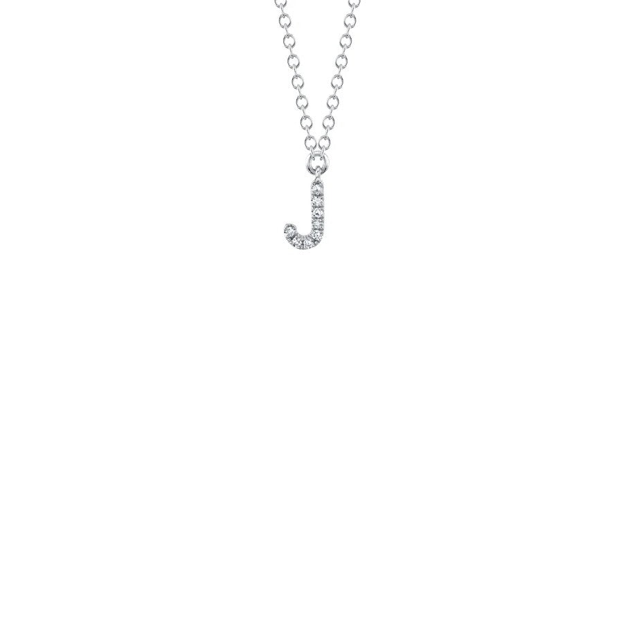 Shy Creation Small Diamond Initial Necklace
