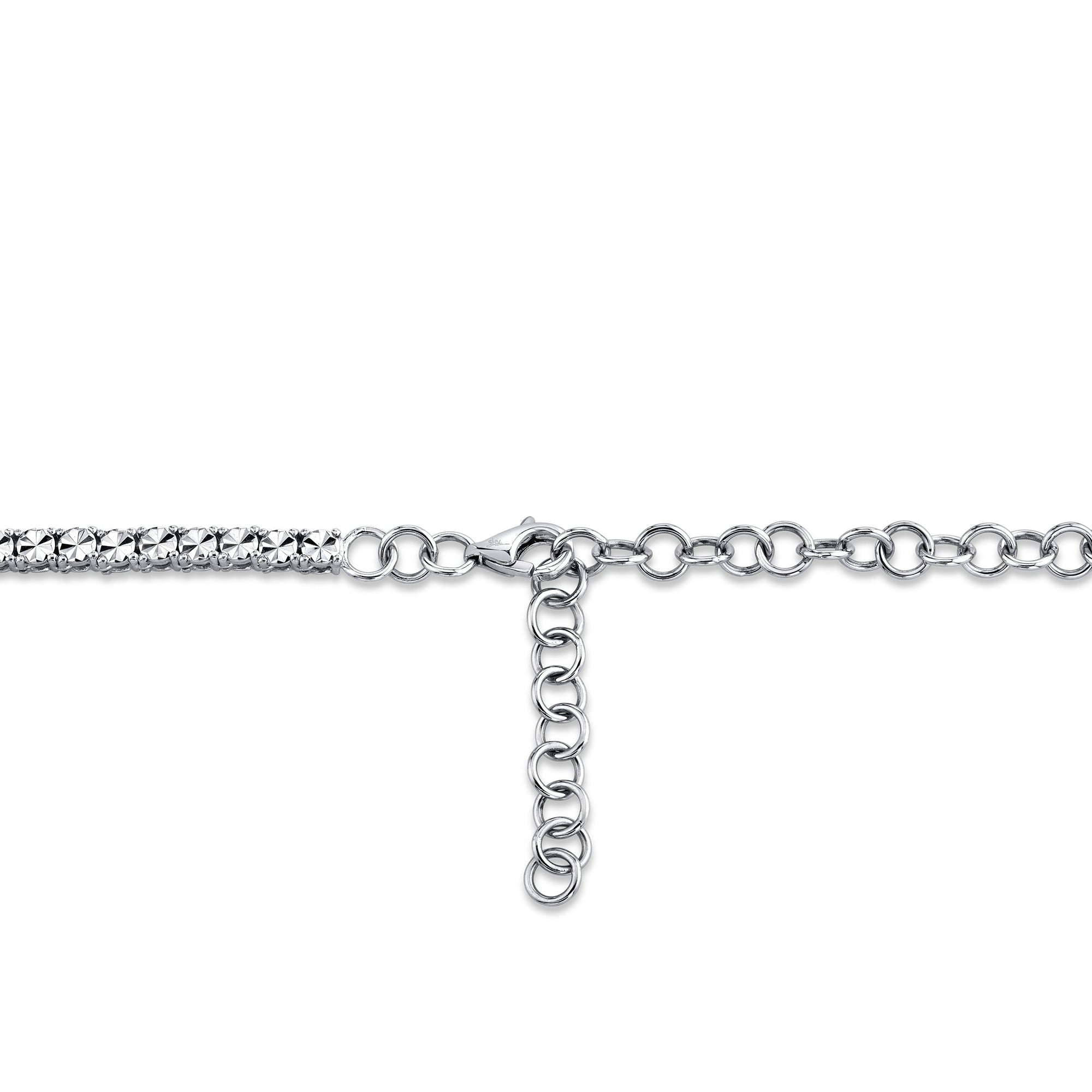 Shy Creation Diamond .95ctw Tennis Necklace