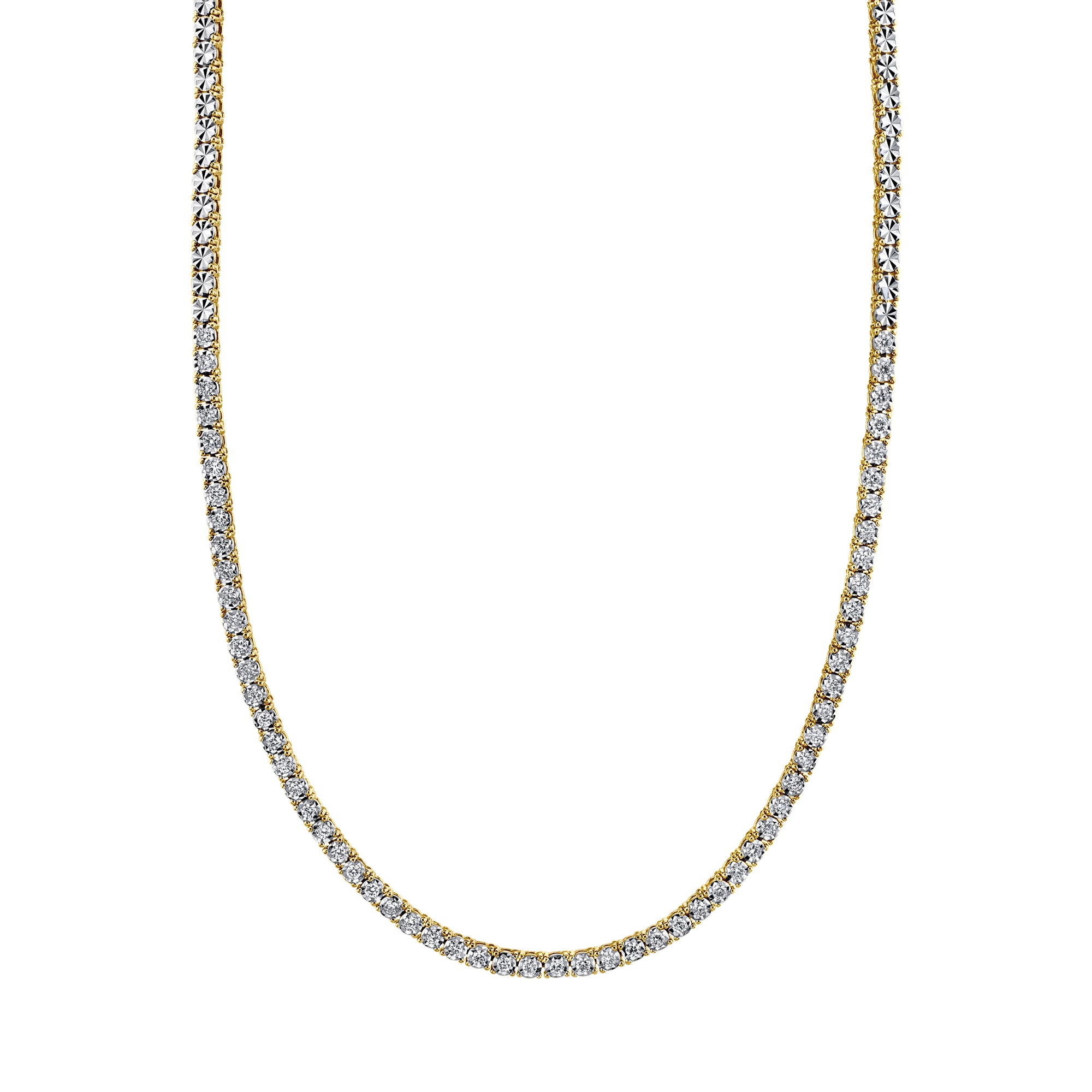 Shy Creation Diamond .95ctw Tennis Necklace