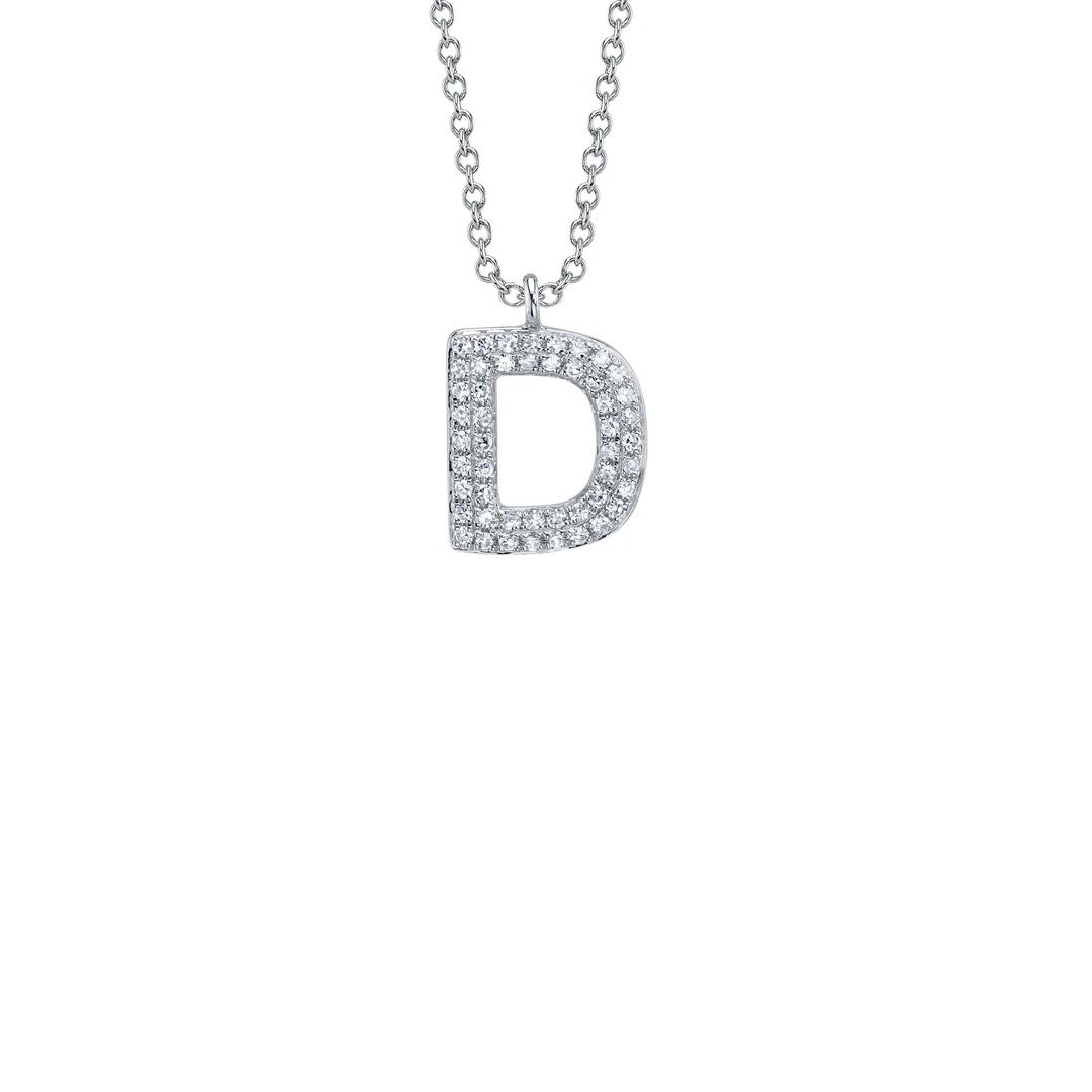 Shy Creation Diamond Initial Necklace
