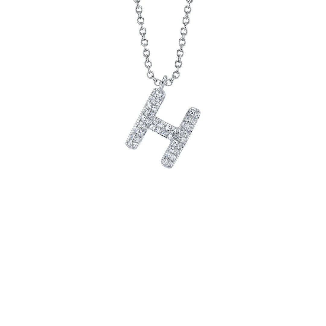 Shy Creation Diamond Initial Necklace