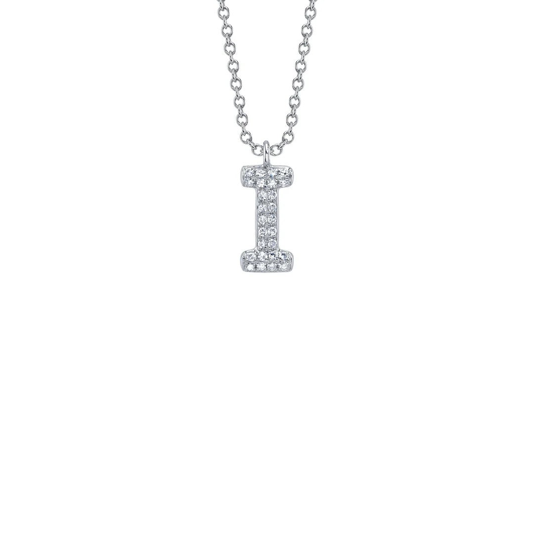 Shy Creation Diamond Initial Necklace