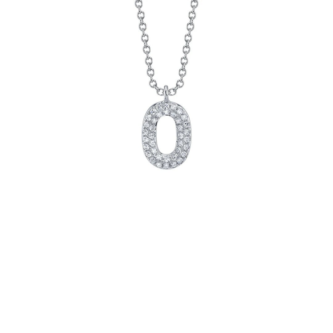 Shy Creation Diamond Initial Necklace
