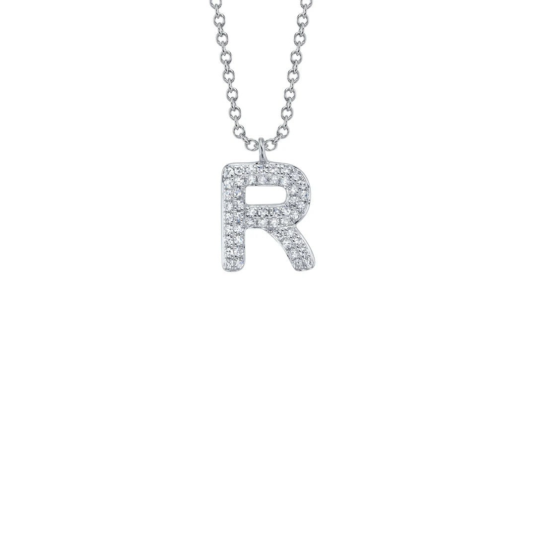 Shy Creation Diamond Initial Necklace