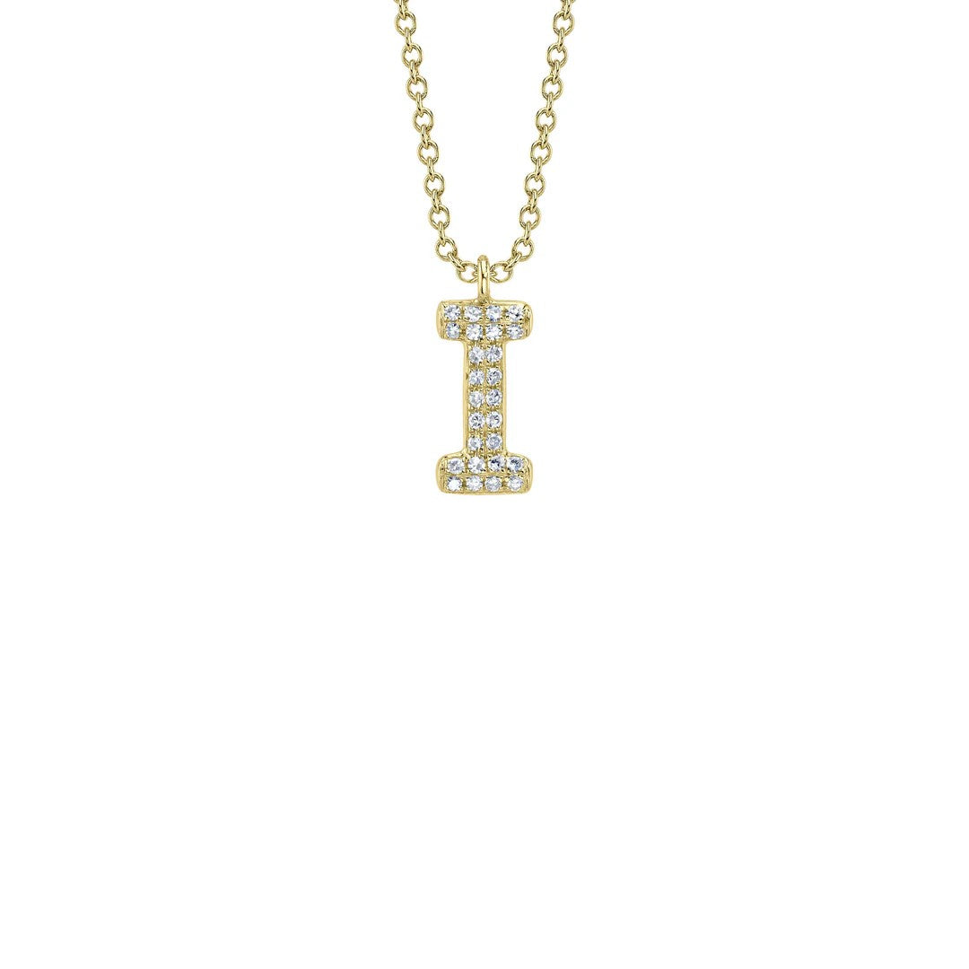 Shy Creation Diamond Initial Necklace