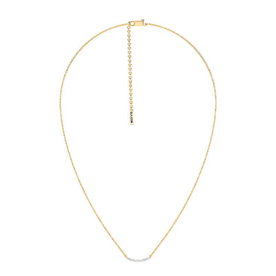 Ella Stein Lab Diamond Curved Bar Necklace