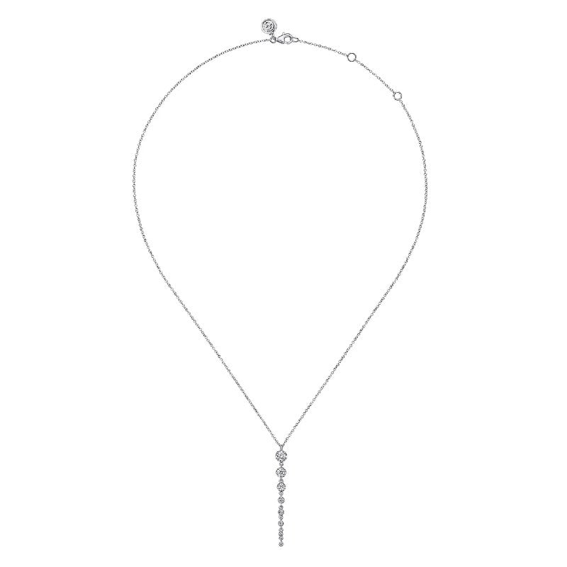 Gabriel & Co. Graduating Vertical Diamond Bar Necklace