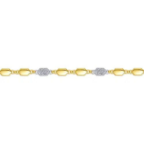 Gabriel & Co. Diamond Hexagon Bracelet