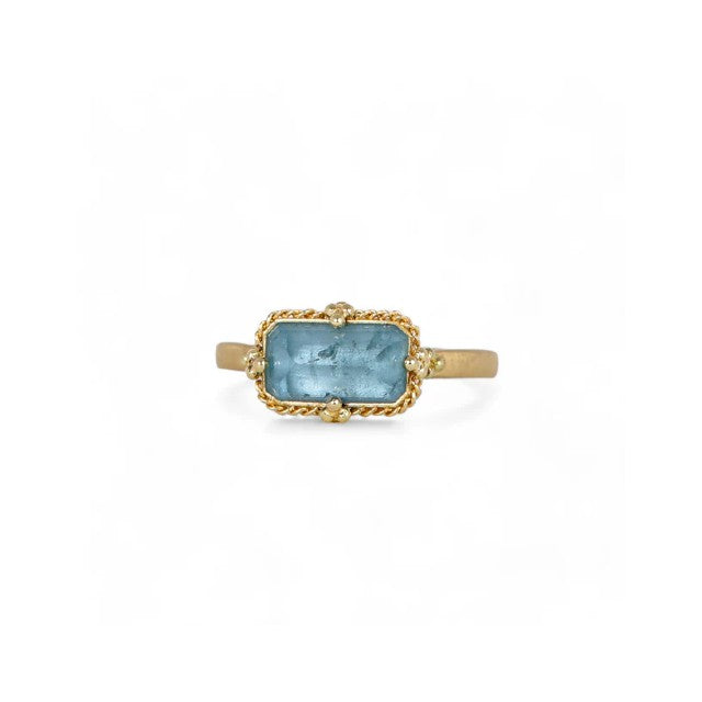 Amáli Aquamarine Landscape Ring