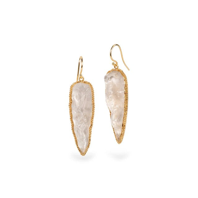 Amáli Crystal Quartz Icicle Earrings