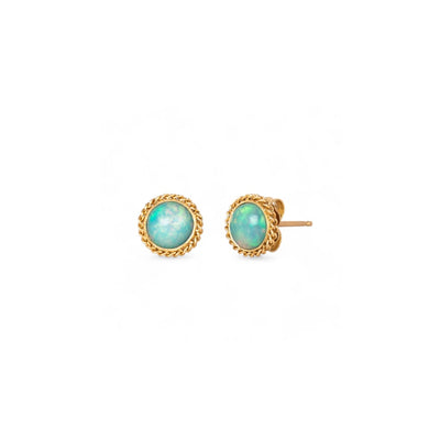 Amáli Ethiopian Opal Stud Earrings