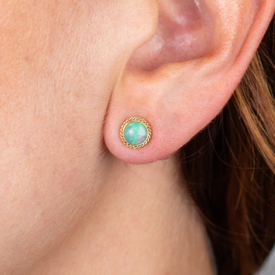 Amáli Ethiopian Opal Stud Earrings