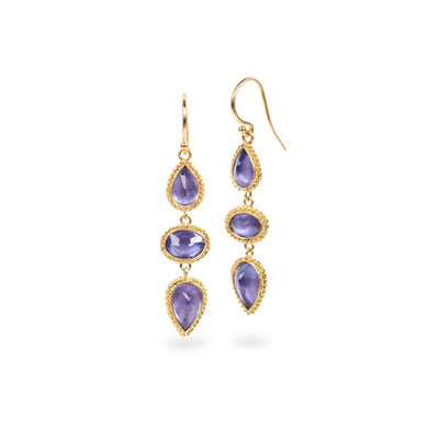 Amáli Tanzanite Trio Earrings