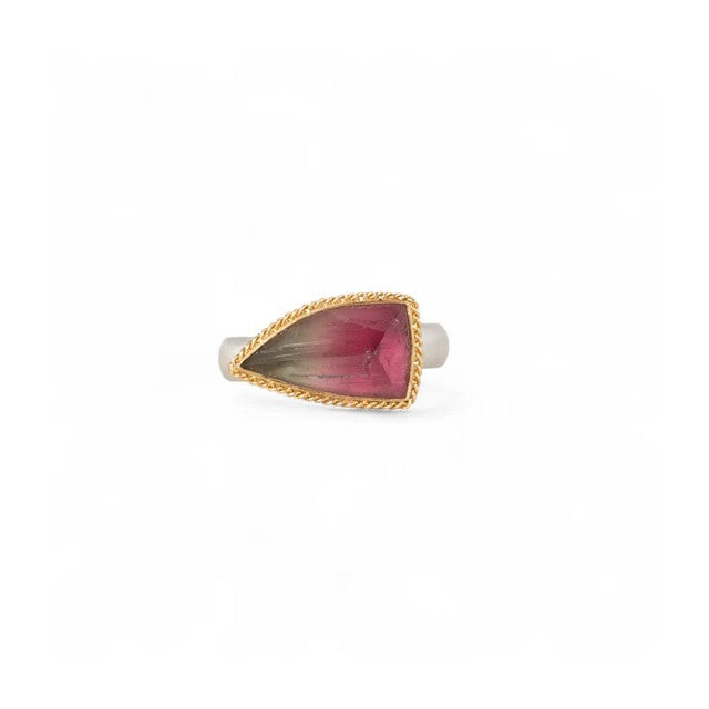 Amáli Watermelon Tourmaline Gradient Ring