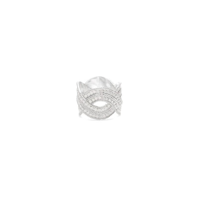 Anna Beck Classic Silver Woven Band Ring