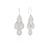 Anna Beck Contrast Dotted Chandelier Silver Earrings