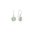 Anna Beck Green Quartz Drop Silver Earrings