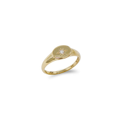 Anzie Aztec Vintage Star Signet Ring