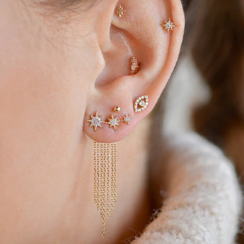 Anzie Aztec Michelle Fringe Ear Climbers